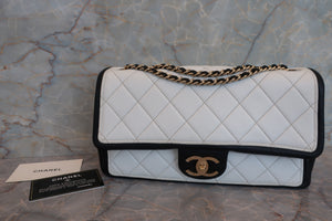 CHANEL/シャネル マトラッセチェーンショルダーバッグ ラムスキン ブラック/ホワイト/ゴールド金具 ショルダーバッグ 700070047