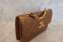 Load image into Gallery viewer, CHANEL Mini matelasse chain shoulder bag Lambskin Gold/Gold hadware Shoulder bag 500090228
