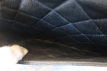 Load image into Gallery viewer, CHANEL Medium Matelasse single flap double chain shoulder bag Caviar skin Black/Silver hadware Shoulder bag 800020197
