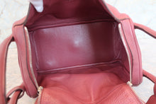 Load image into Gallery viewer, HERMES LINDY 30 Clemence leather Bois de rose □O Engraving Shoulder bag 700090129
