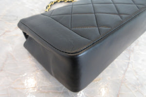 CHANEL/香奈儿 戴妃 CF 链条包 羊皮 Black/Gold hadware(黑色/金色金属) 肩背包 700060137