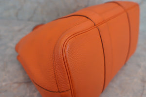 HERMES GARDEN PARTY PM Negonda leather Orange □N刻印 Tote bag 600040114