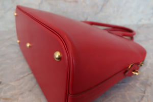 HERMES／エルメス ボリード35 ボックスカーフ ヴァーミリオン 〇Y刻印 ショルダーバッグ 700010226