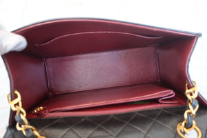 CHANEL/シャネル 台形チェーンショルダーバッグ ラムスキン ブラック/ゴールド金具 ショルダーバッグ 700080081