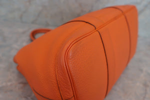 HERMES GARDEN PARTY PM Negonda leather Orange □N刻印 Tote bag 600040114