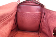 Load image into Gallery viewer, HERMES LINDY 30 Clemence leather Bois de rose □O Engraving Shoulder bag 700090129
