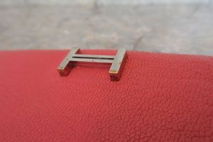 HERMES／エルメス ベアンスフレ シェーブル ローズアザレ A刻印 財布 700020122