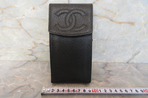 CHANEL/シャネル ココマークミニチェーンショルダーバッグ キャビアスキン ブラック/ゴールド金具 ショルダーバッグ 700010110