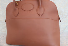 Load image into Gallery viewer, HERMES BOLIDE 35 Graine Couchevel leather Brown Shoulder bag 600070011
