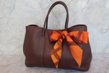 将图片加载到图库查看器，HERMES GARDEN TWILLY TPM Swift leather Havane □H刻印 Tote bag 600080088
