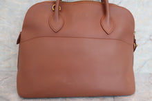 将图片加载到图库查看器，HERMES BOLIDE 35 Graine Couchevel leather Brown Shoulder bag 600070011
