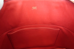 HERMES／エルメス ボリード35 ボックスカーフ ヴァーミリオン 〇Y刻印 ショルダーバッグ 700010226
