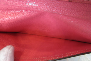 HERMES／エルメス ベアンスフレ シェーブル ローズアザレ A刻印 財布 700020122