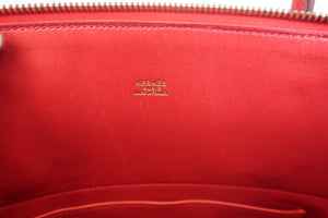 HERMES／エルメス ボリード35 ボックスカーフ ヴァーミリオン 〇Y刻印 ショルダーバッグ 700010226