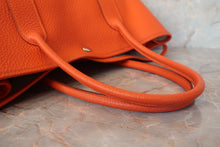 Load image into Gallery viewer, HERMES GARDEN PARTY PM Negonda leather Capucine □Q Engraving Tote bag 700110166
