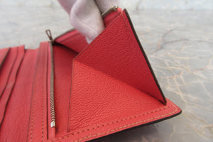 HERMES／エルメス ベアンスフレ シェーブル ローズアザレ A刻印 財布 700020122