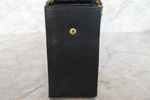 CHANEL/シャネル ココマークミニチェーンショルダーバッグ キャビアスキン ブラック/ゴールド金具 ショルダーバッグ 700010110