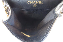 画像をギャラリービューアに読み込む, CHANEL/シャネル ココマークミニチェーンショルダーバッグ キャビアスキン ブラック/ゴールド金具 ショルダーバッグ 700010110
