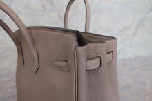 将图片加载到图库查看器，HERMES BIRKIN 25 Clemence leather Gris tourterelle T刻印 Hand bag 600100205
