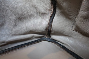 HERMES BIRKIN 40 Clemence leather Gris tourterelle/Matte silver hadware □E Engraving Hand bag 700030026