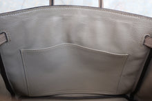 将图片加载到图库查看器，HERMES BIRKIN 25 Clemence leather Gris tourterelle T刻印 Hand bag 600100205
