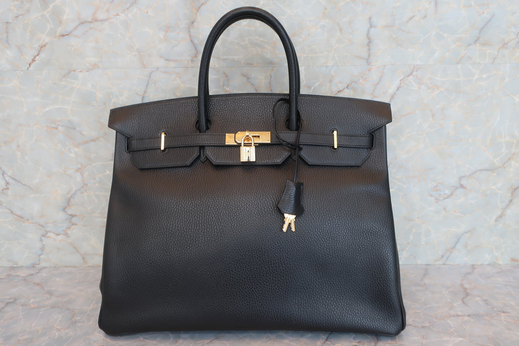 HERMES BIRKIN 40 Ardennes leather Black 〇W刻印 Hand bag 600100194