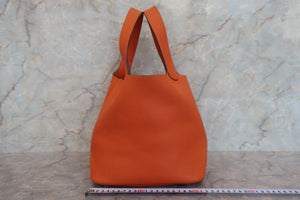 HERMES／エルメス ピコタンロックＭＭ トリヨンクレマンス オレンジ ハンドバッグ 700080065