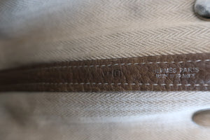 HERMES GARDEN PARTY TPM Negonda leather Etoupe gray □L Engraving Tote bag 600030077