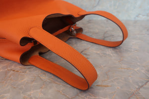 HERMES／エルメス ピコタンロックＭＭ トリヨンクレマンス オレンジ ハンドバッグ 700080065