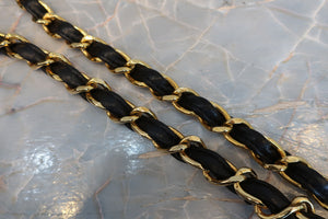 CHANEL/シャネル Vステッチチェーンショルダーバッグ ラムスキン ブラック/ゴールド金具 ショルダーバッグ 700030280