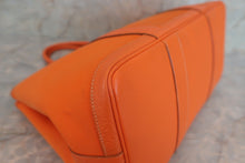 将图片加载到图库查看器，HERMES GARDEN PARTY PM Toile officier/Leather Orange □M刻印 Tote bag 600060215
