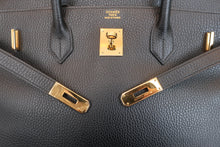 将图片加载到图库查看器，HERMES BIRKIN 40 Ardennes leather Black 〇W刻印 Hand bag 600100194
