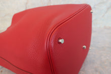 Load image into Gallery viewer, HERMES PICOTIN LOCK GM Clemence leather Rouge garance □R Engraving Hand bag 600120139
