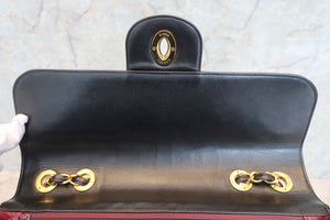 CHANEL/シャネル Vステッチチェーンショルダーバッグ ラムスキン ブラック/ゴールド金具 ショルダーバッグ 700030280