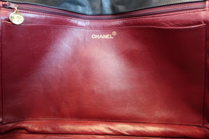 CHANEL/シャネル Vステッチチェーンショルダーバッグ ラムスキン ブラック/ゴールド金具 ショルダーバッグ 700030280