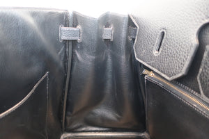 HERMES BIRKIN 40 Ardennes leather Black 〇W刻印 Hand bag 600100194