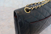 画像をギャラリービューアに読み込む, CHANEL/シャネル パリ限定マトラッセダブルフラップチェーンショルダーバッグ ラムスキン ブラック/ゴールド金具 ショルダーバッグ 800010035
