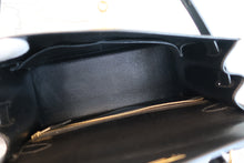 Load image into Gallery viewer, HERMES KELLY 28 Box carf leather Black 〇Z Engraving Shoulder bag 700090115

