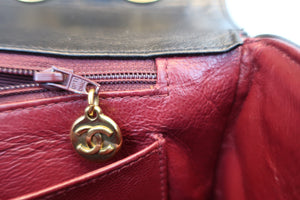 CHANEL/シャネル Vステッチチェーンショルダーバッグ ラムスキン ブラック/ゴールド金具 ショルダーバッグ 700030280