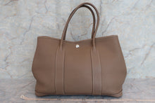 Load image into Gallery viewer, HERMES GARDEN PARTY PM Negonda leather Etoupe gray X Engraving Tote bag 600070047
