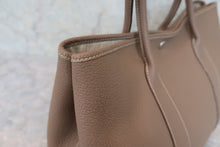 Load image into Gallery viewer, HERMES GARDEN PARTY PM Negonda leather Etoupe gray X Engraving Tote bag 600070047
