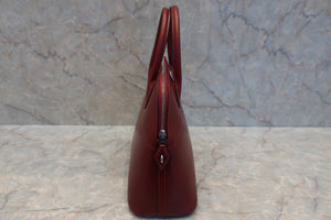 HERMES　BOLIDE 31 Box carf leather Rouge H □D Engraving Shoulder bag 500110112