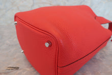 將圖片載入圖庫檢視器 HERMES／エルメス ピコタンロックＰＭ トリヨンクレマンス ルージュクー Y刻印 ハンドバッグ 700080114

