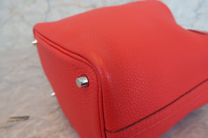 HERMES／エルメス ピコタンロックＰＭ トリヨンクレマンス ルージュクー Y刻印 ハンドバッグ 700080114
