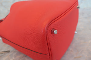 HERMES／エルメス ピコタンロックＰＭ トリヨンクレマンス ルージュクー Y刻印 ハンドバッグ 700080114