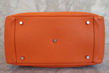 Load image into Gallery viewer, HERMES LINDY 34 Clemence leather Orange □P Engraving Shoulder bag 600080152
