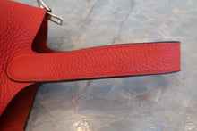 將圖片載入圖庫檢視器 HERMES／エルメス ピコタンロックＰＭ トリヨンクレマンス ルージュクー Y刻印 ハンドバッグ 700080114
