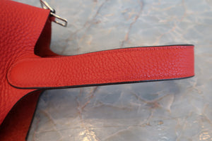 HERMES／エルメス ピコタンロックＰＭ トリヨンクレマンス ルージュクー Y刻印 ハンドバッグ 700080114
