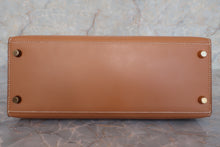 将图片加载到图库查看器，HERMES KELLY 28 Box carf leather Natural 〇W刻印 Shoulder bag 600100175
