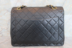 CHANEL/シャネル マトラッセWフラップWチェーンショルダーバッグ ラムスキン ブラック/ゴールド金具 ショルダーバッグ 700070029